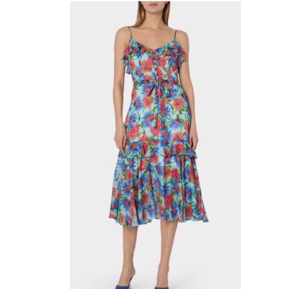 Milly Printed Dahlia Dress.